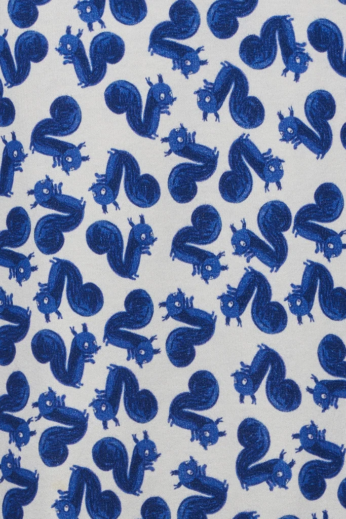 Love Kidswear Luke Body – Eichhörnchen Print Blau | Bio-Baumwolle | GOTS | Last Season | Günstiger bei Tildi