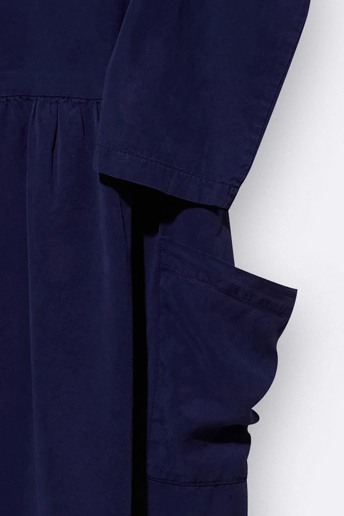 Lena Kleid in violetlauem Tencel für Kinder