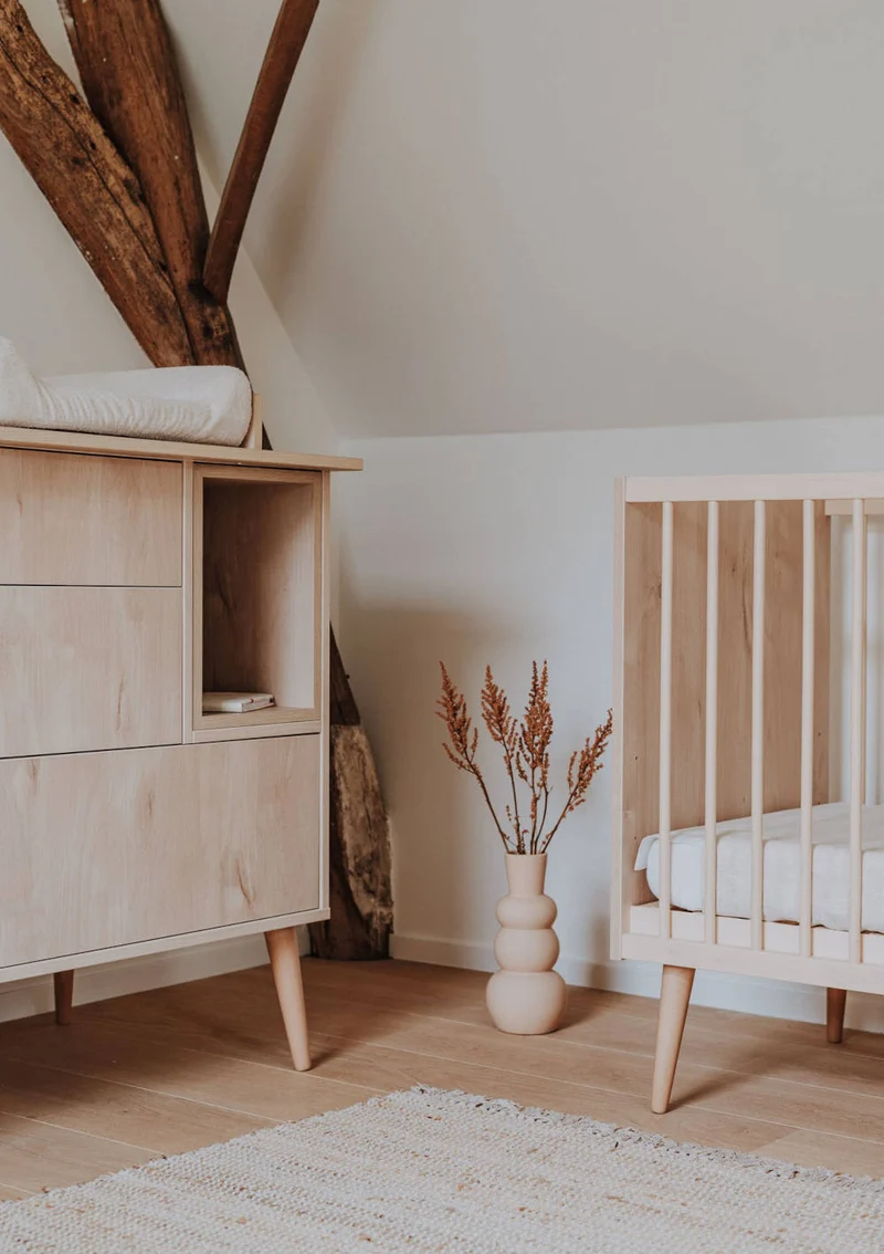 Babybett 'Cocoon' Natural Oak 120 x 60 cm