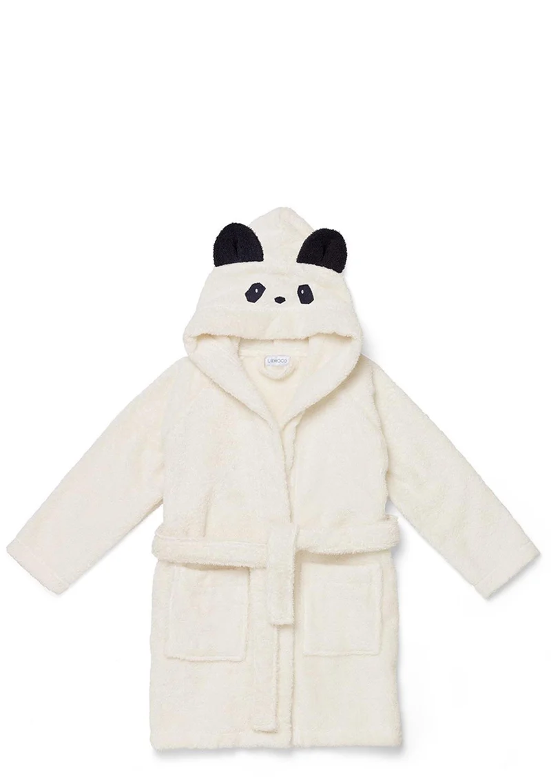 Bademantel 'Lily' Panda creme