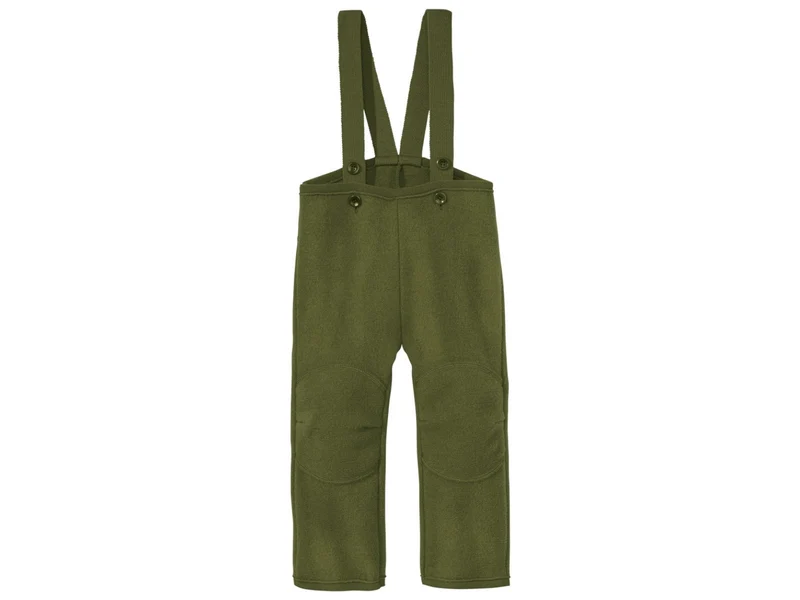 Disana 100% Wollwalk Hose Walk-Trägerhose oliv 110/116