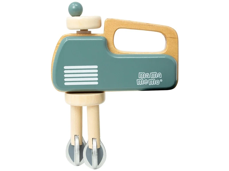 MAMAMEMO Holzspielzeug Handmixer smaragdgrün