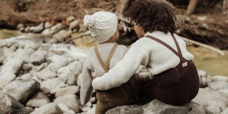 Teddy-Strumpfhose mit Trägern ohne Fuß Acorn Brown