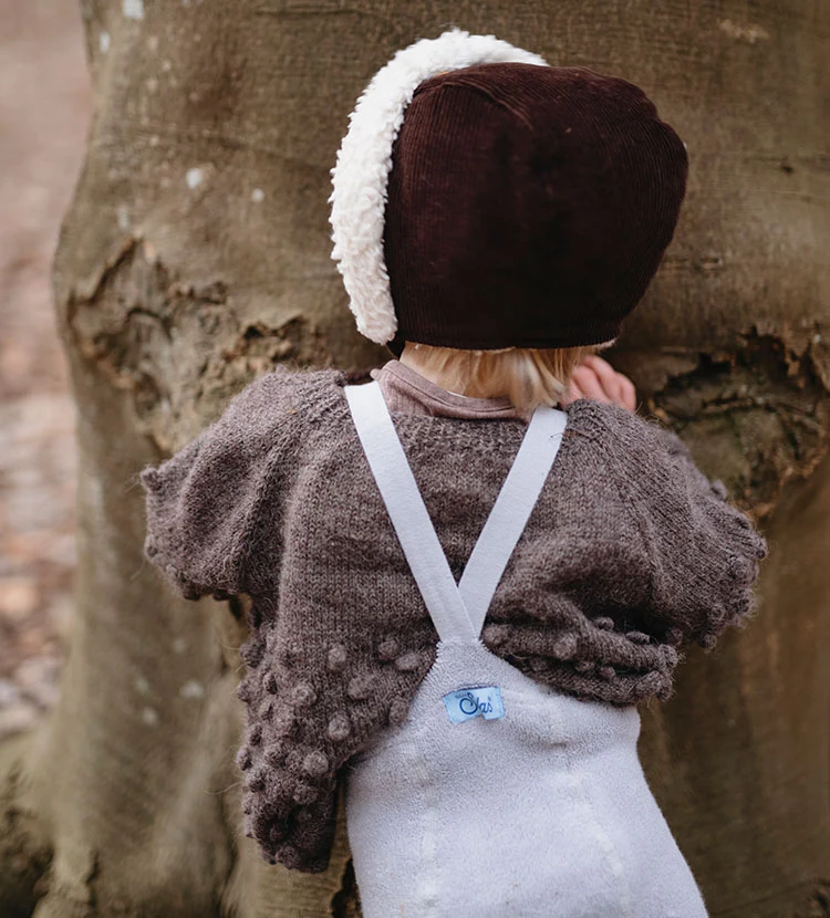 Teddy-Strumpfhose mit Trägern mit Fuß pearl grey