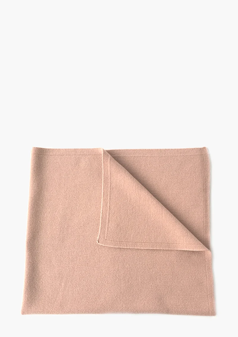 Merino Babydecke Winter Puder 90 x 90 cm