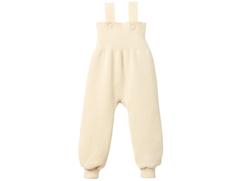 Disana 100% Wolle Trägerhose Babyhose mit Trägern natur 62/68