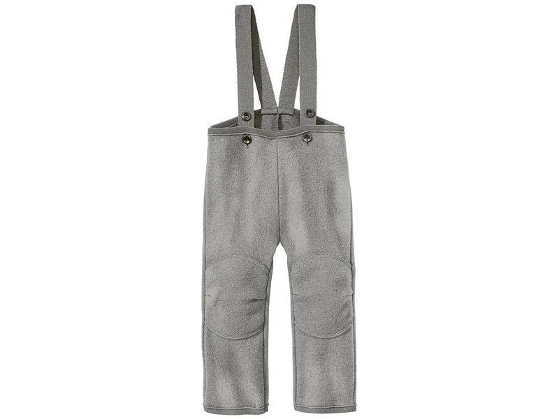 Disana Wollwalk Hose Walk-Trägerhose hellgrau 110/116