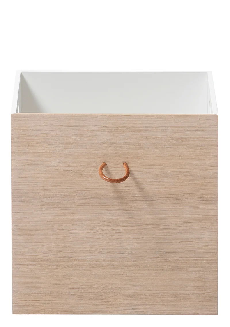 Kisten 'Wood' weiß/eiche
