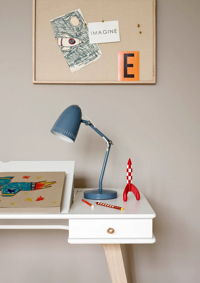 Schreibtisch 'Wood' 66 cm Weiß/Eiche