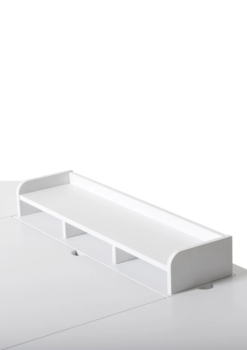 Schreibtisch 'Wood' 66 cm Weiß/Eiche