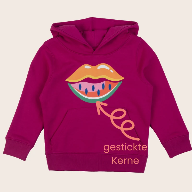 WHOSAID Kapuzenpullover Melon Lips 98-116