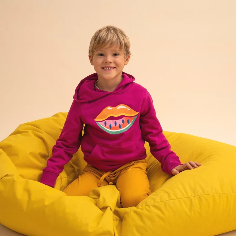 WHOSAID Kapuzenpullover Melon Lips 98-116