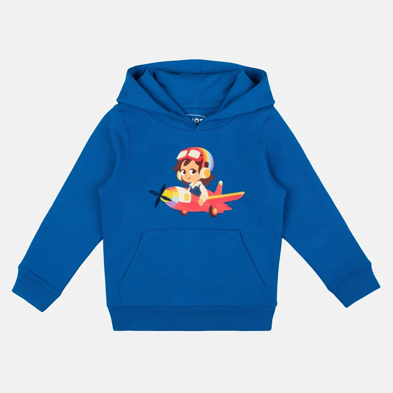 WHOSAID Kapuzenpullover Hoch oben über den Wolken 98-104