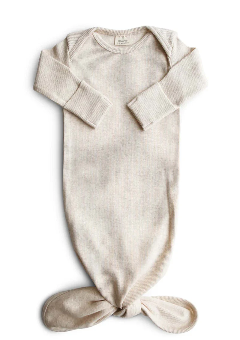 geknotetes Babykleid Beige mélange