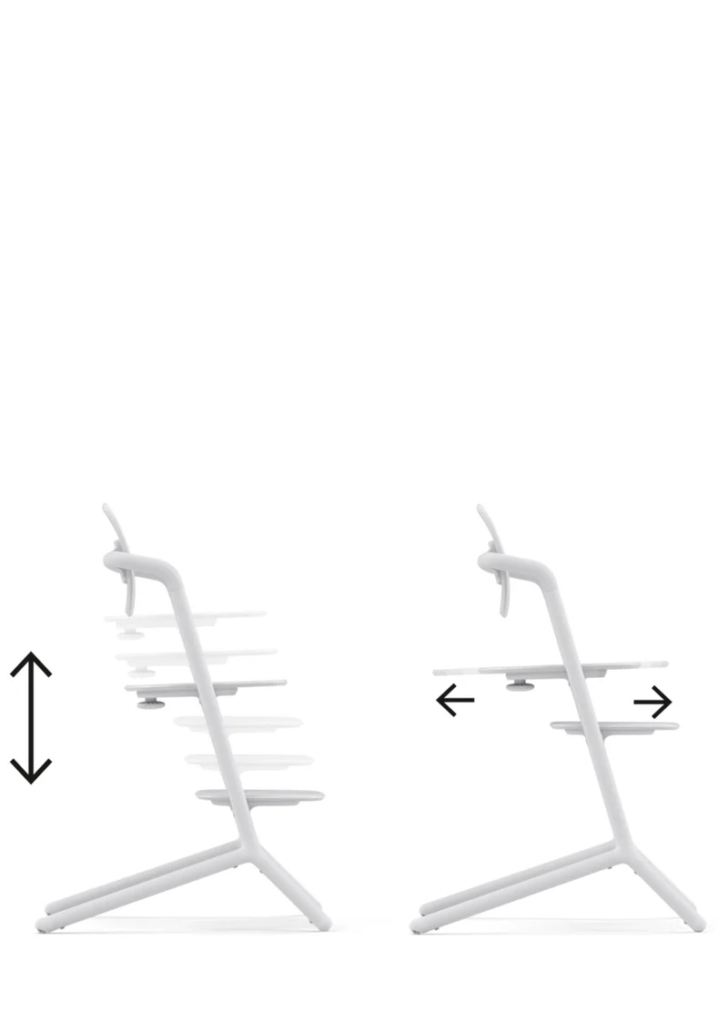 Hochstuhl 'Lemo' 3-in-1 Set All white / White