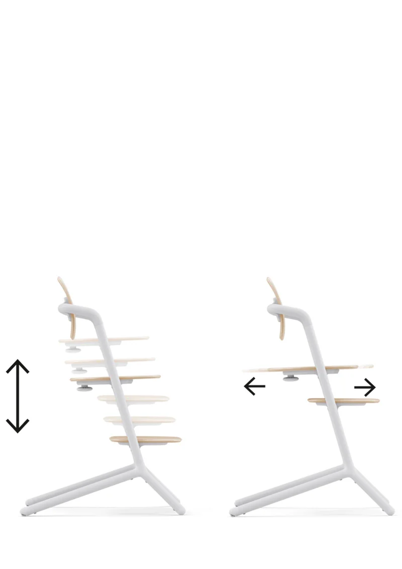 Hochstuhl 'Lemo' 3-in-1 Set Sand White / White