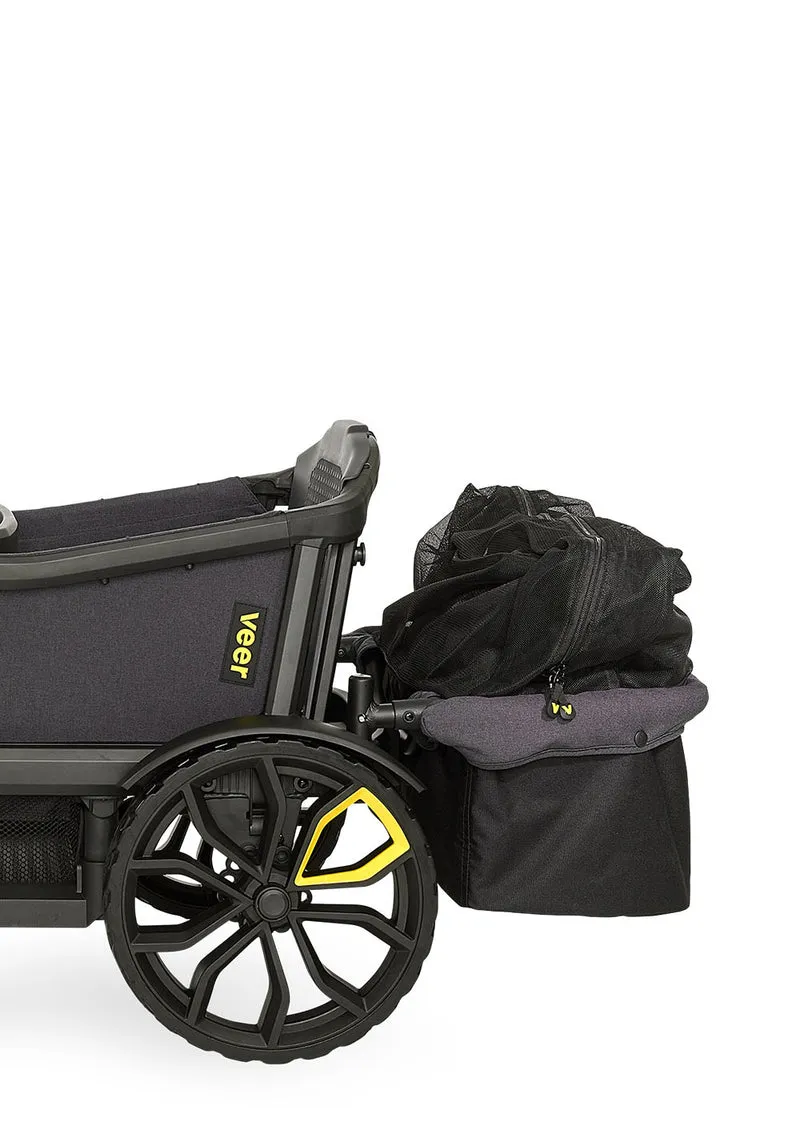 Hecktasche dunkelgrau / schwarz