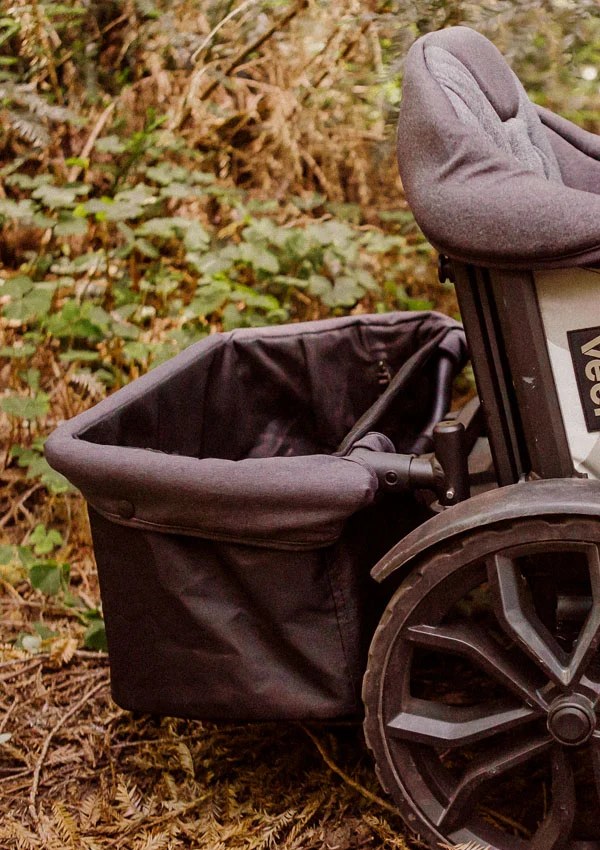Hecktasche dunkelgrau / schwarz