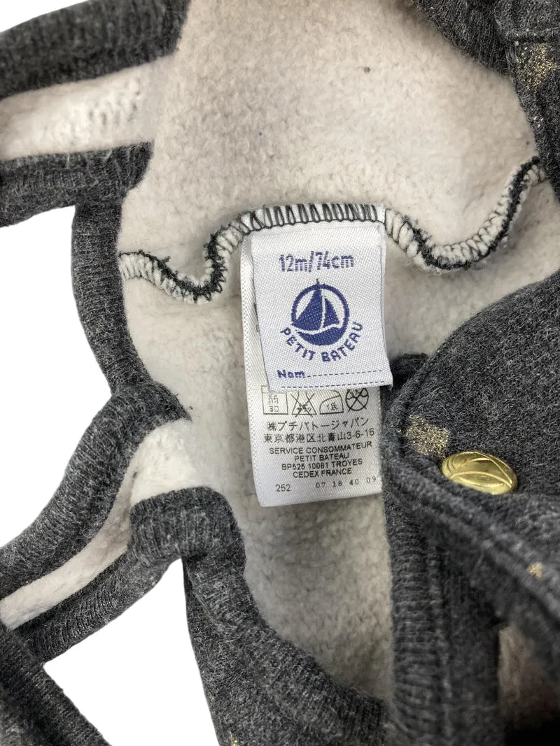 Petit Bateau Kurze Hose mit Trägern/ Romper 74 | 09m