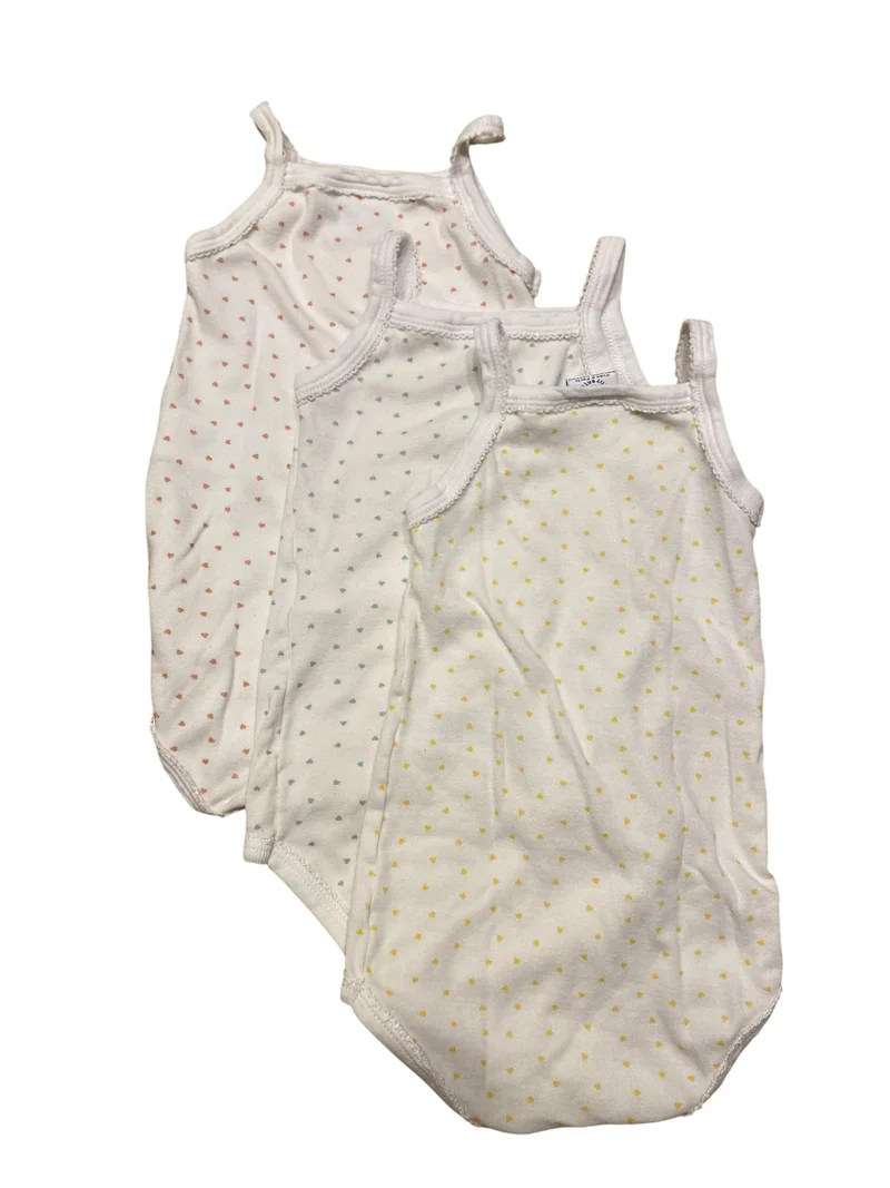 Petit Bateau Trägerbodys 3er Set 74 | 09m