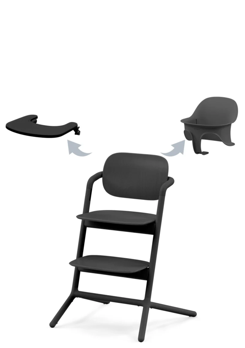 Hochstuhl 'Lemo' 3-in-1 Set Stunning Black / Black