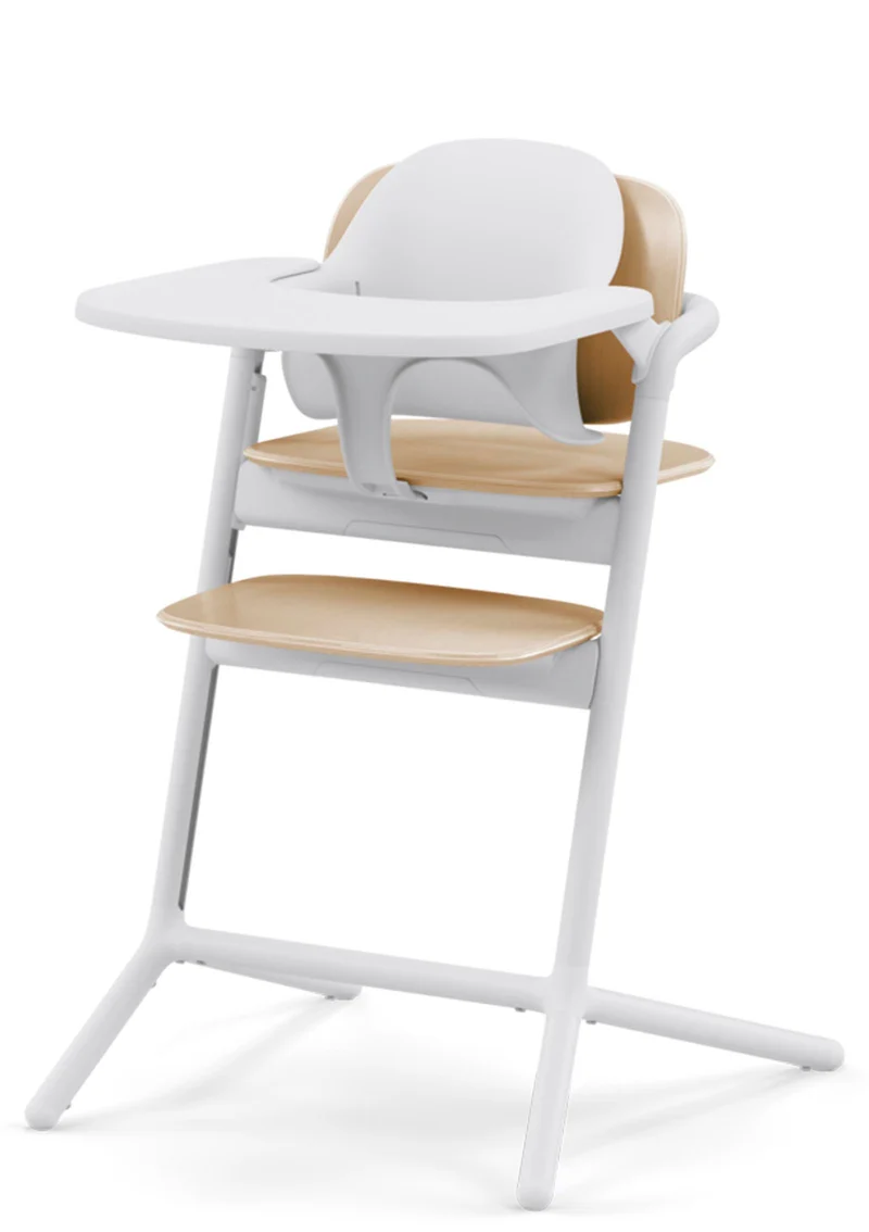 Hochstuhl 'Lemo' 4-in-1 Set Sand White / White