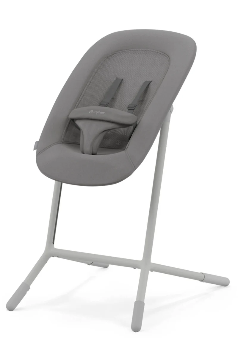 Hochstuhl 'Lemo' 4-in-1 Set Suede Grey / Mid Grey