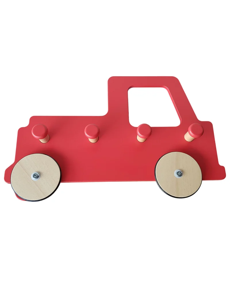 Moover Kindergarderobe - Truck rot 43 x 28 cm
