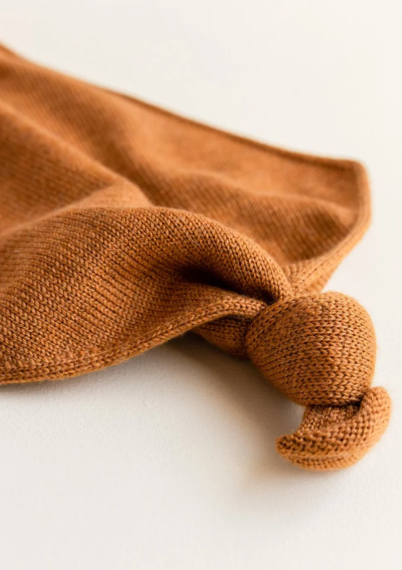 Merino Schmusetuch 'Teddy Tokki' Rust