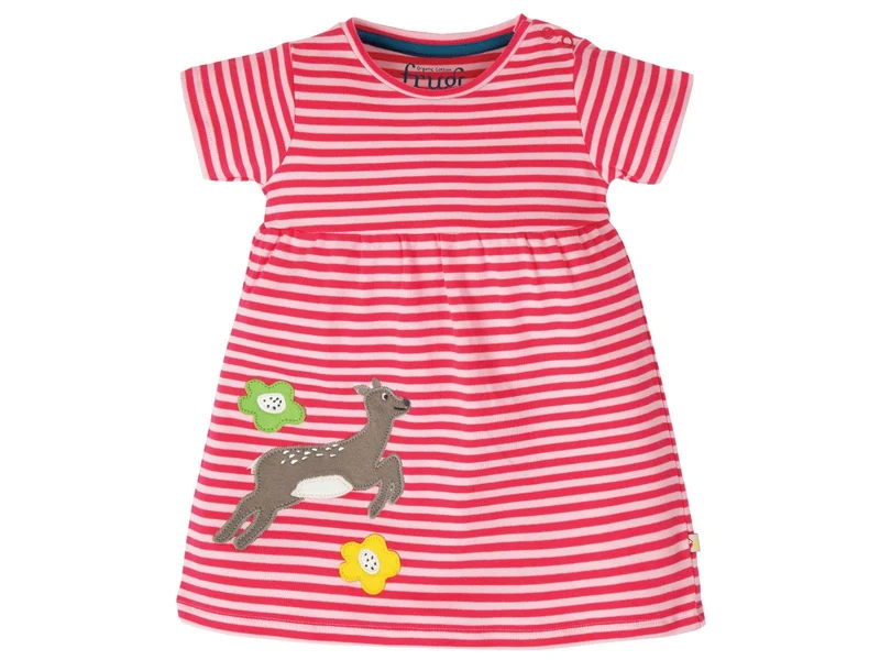 Frugi Baby und Kinder Kleid Reh 104 | 4yrs, 98 | 3yrs