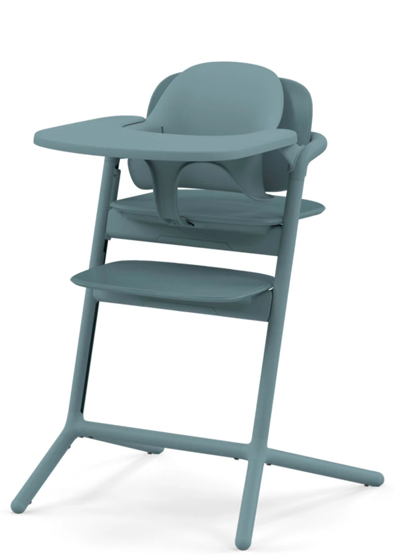 Hochstuhl 'Lemo' 4-in-1 Set Stone Blue / Mid Blue