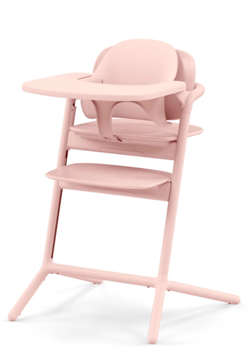 Hochstuhl 'Lemo' 4-in-1 Set Pearl Pink / Light Pink
