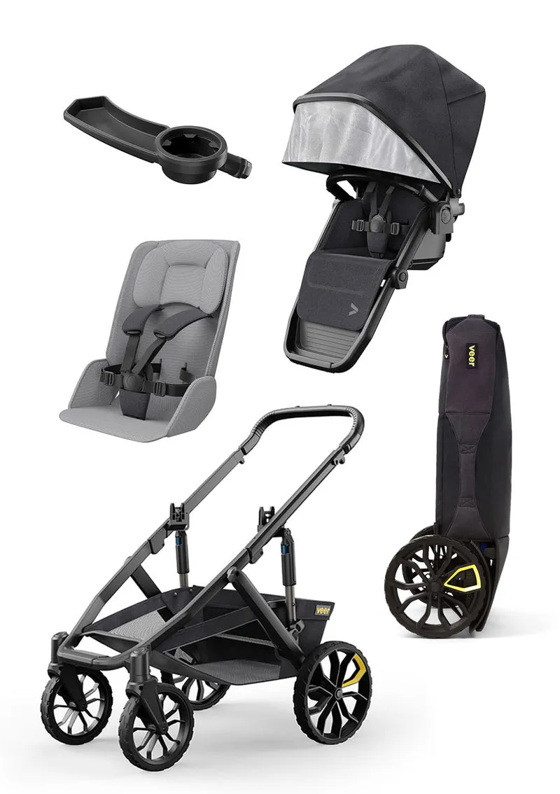 Switchback Kinderwagen Travel-Set dunkelgrau / schwarz
