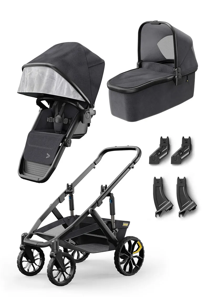 Switchback Geschwisterwagen Switch&Roll dunkelgrau / schwarz