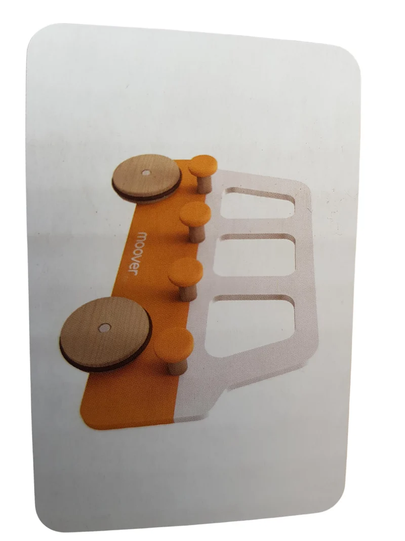 Moover Kindergarderobe - gelber Schulbus 43 x 28 cm