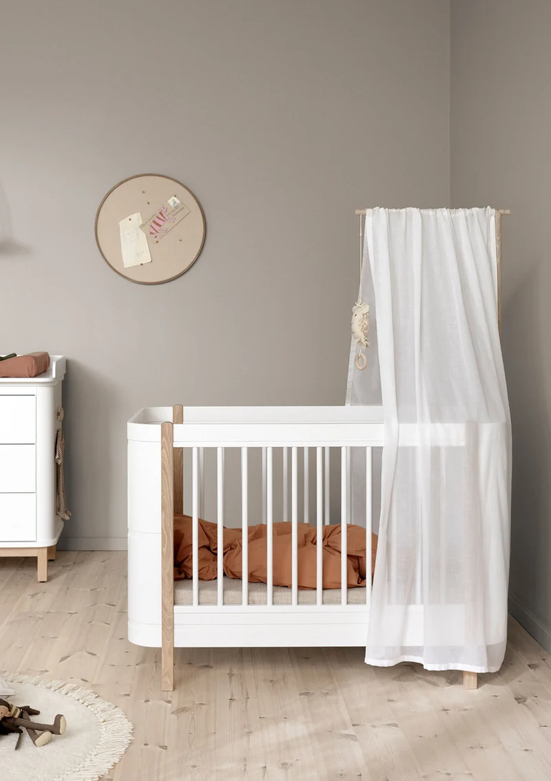 Himmelstange für Babybett 'Wood Mini+' Weiß