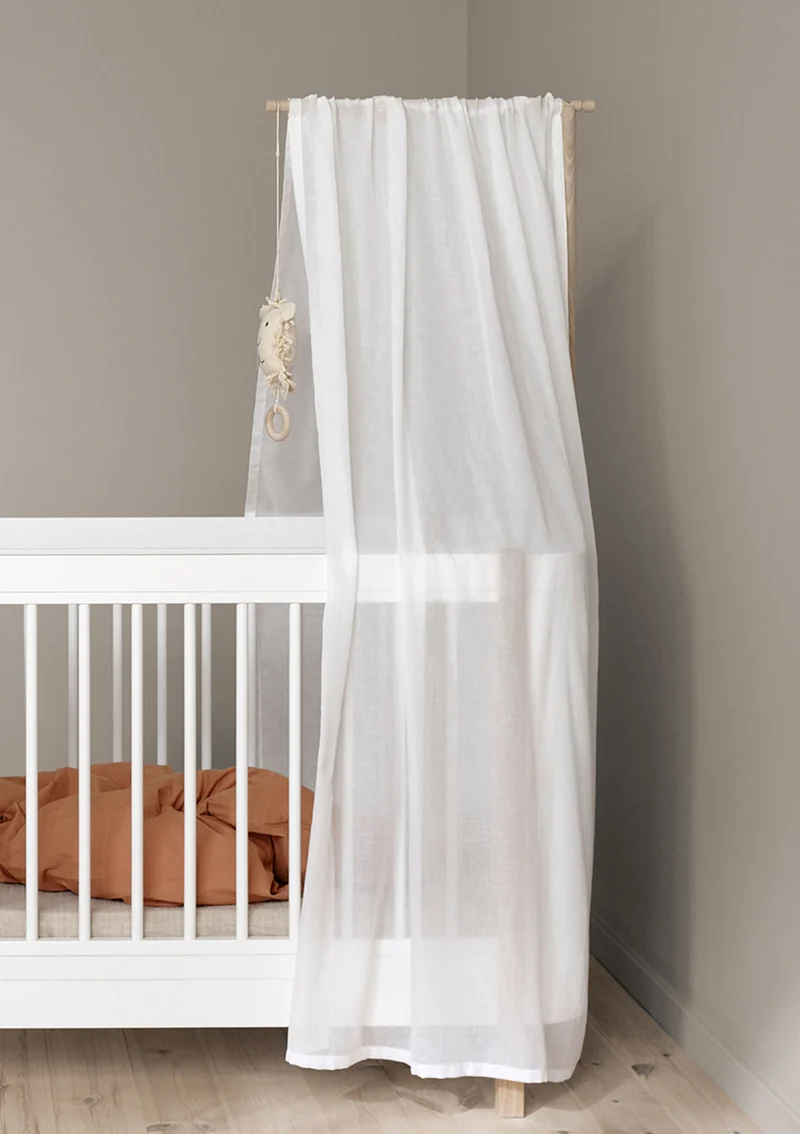Betthimmel für Babybett 'Wood Mini+' Weiß