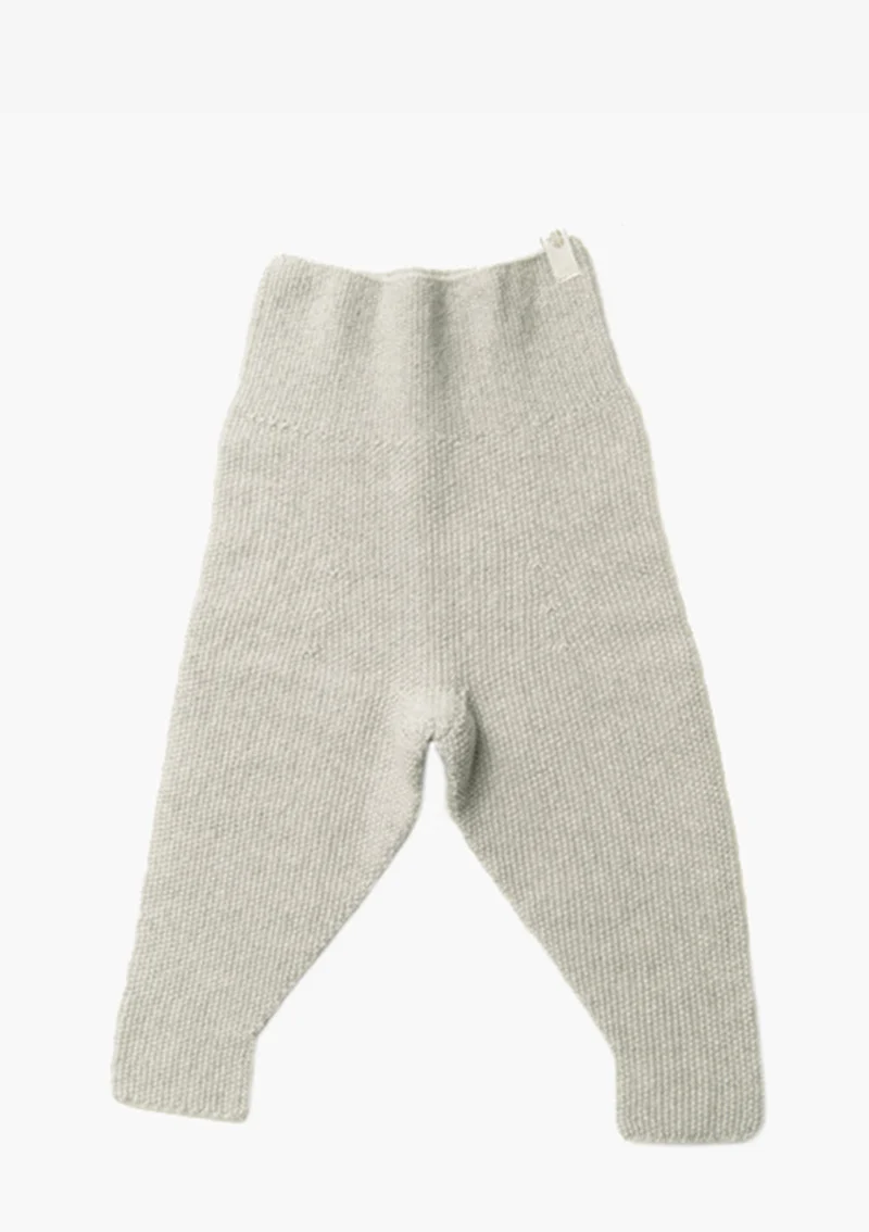 Merino Babyhose Reiskornoptik Stein