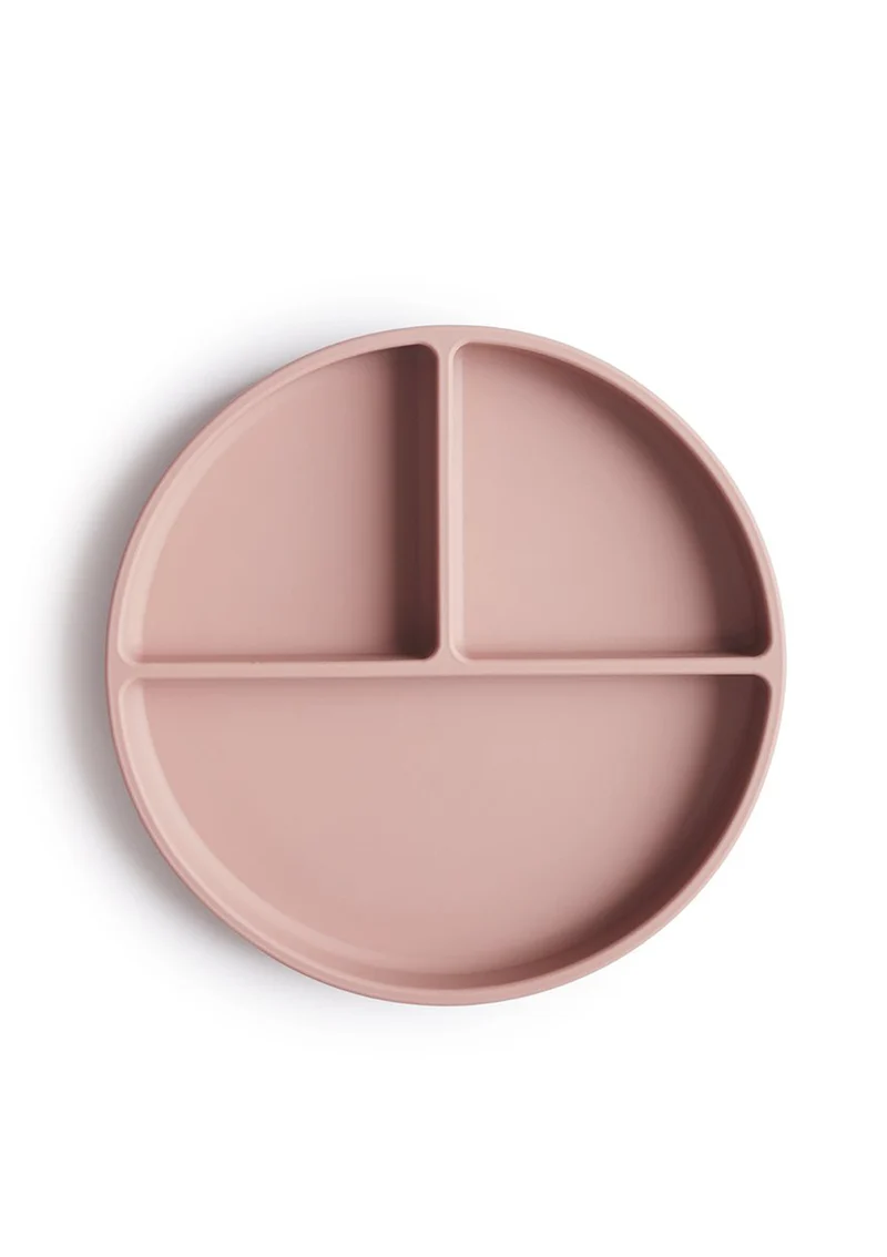 Silikon Teller mit Saugnapf Blush