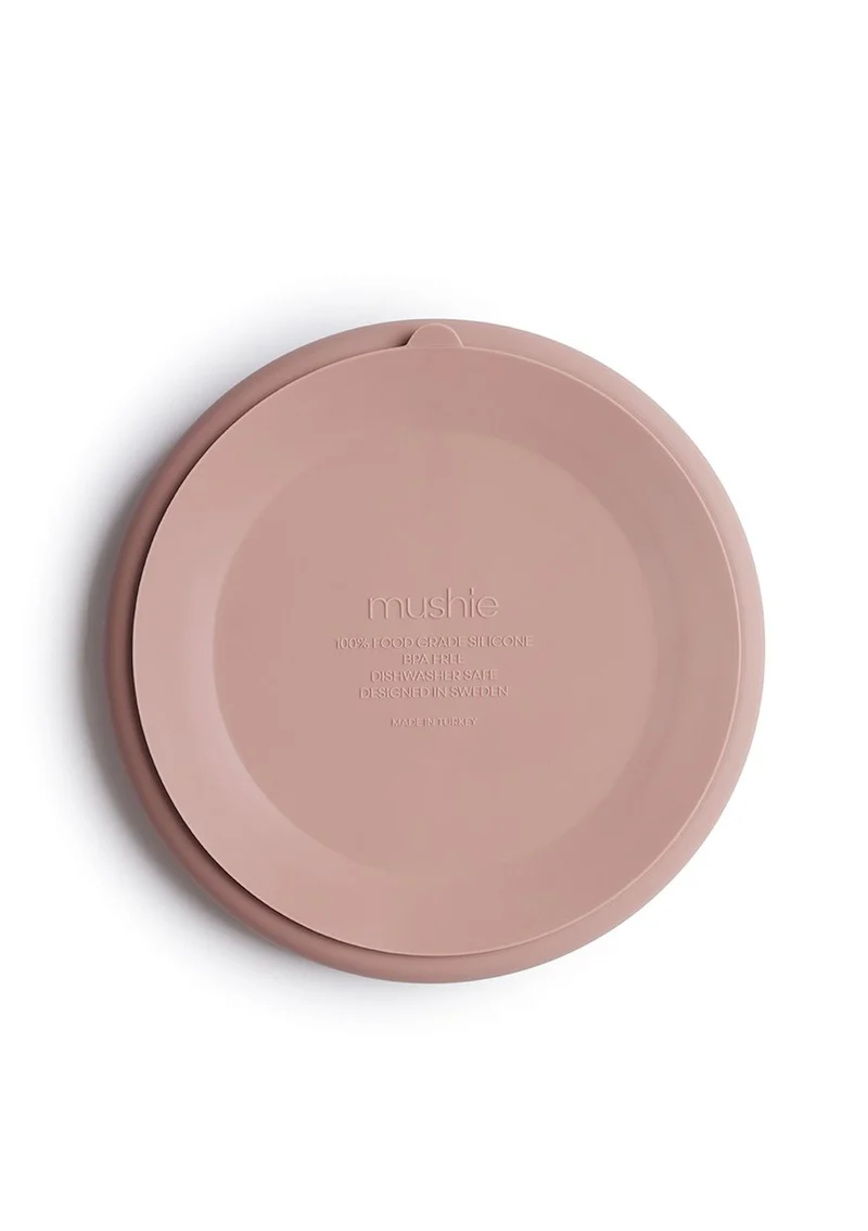 Silikon Teller mit Saugnapf Blush