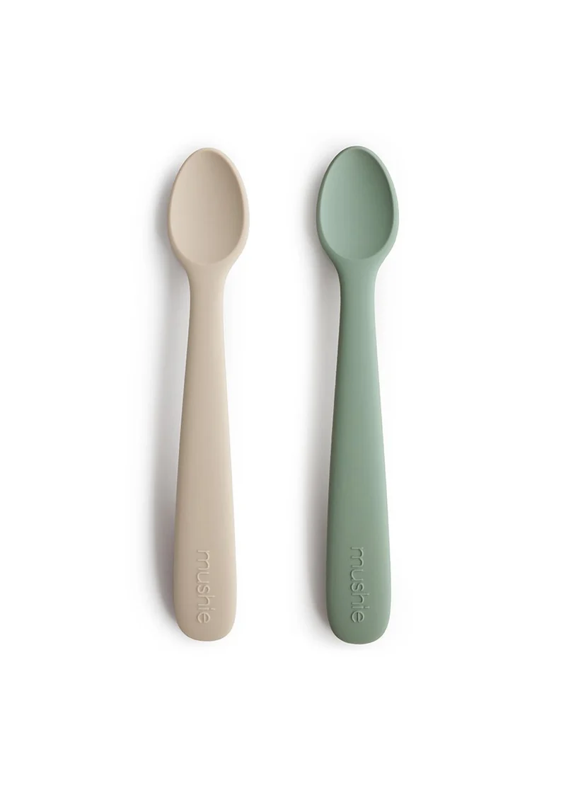 2er-Set Silikon BabylöffelCambridge Blue & Shifting Sand
