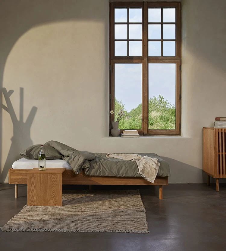 Ablagetisch Jugendbett 'Hai No Ki' Natural Ash