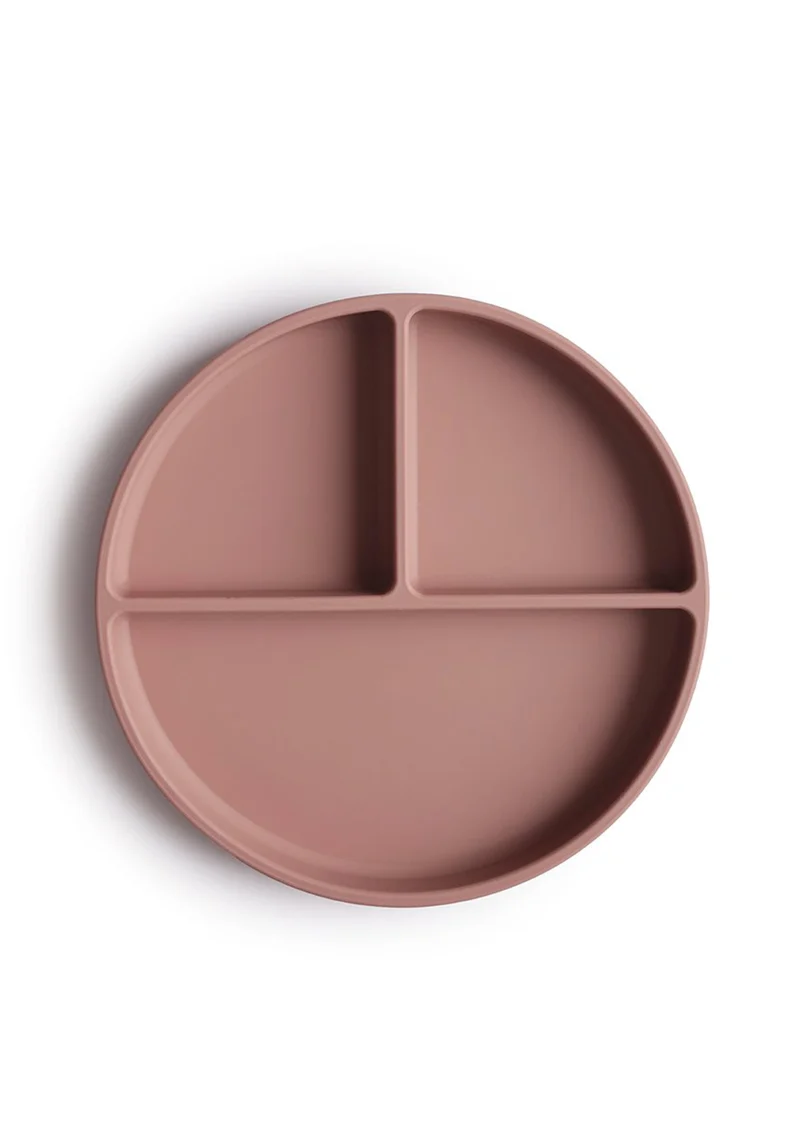 Silikon Teller mit Saugnapf Cloudy Mauve