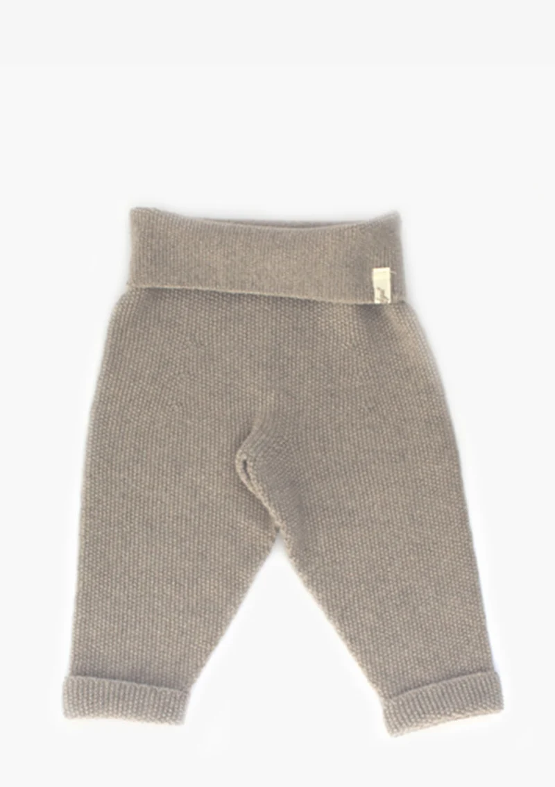 Merino Babyhose Reiskornoptik Beige