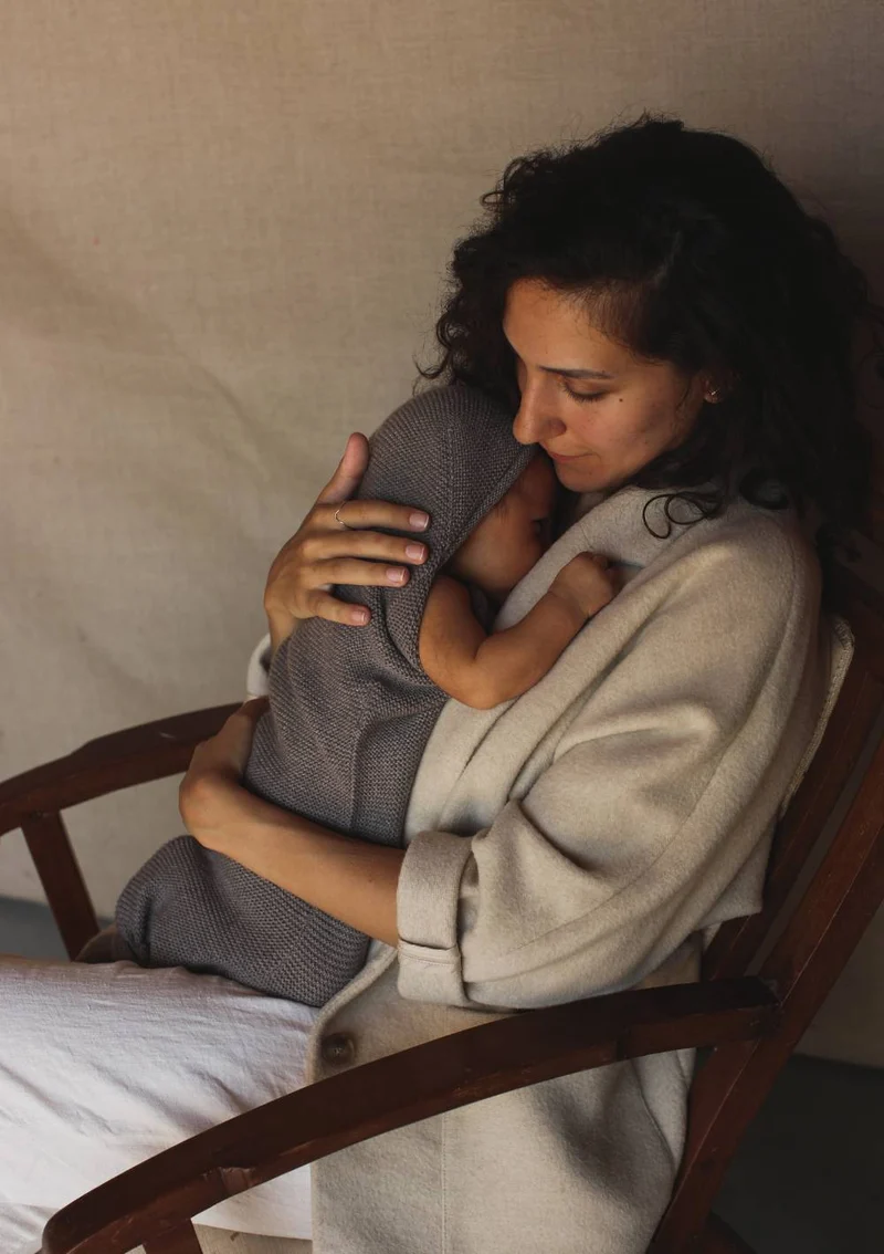 Merino Strick-Pucksack 'Cocoon' Otter