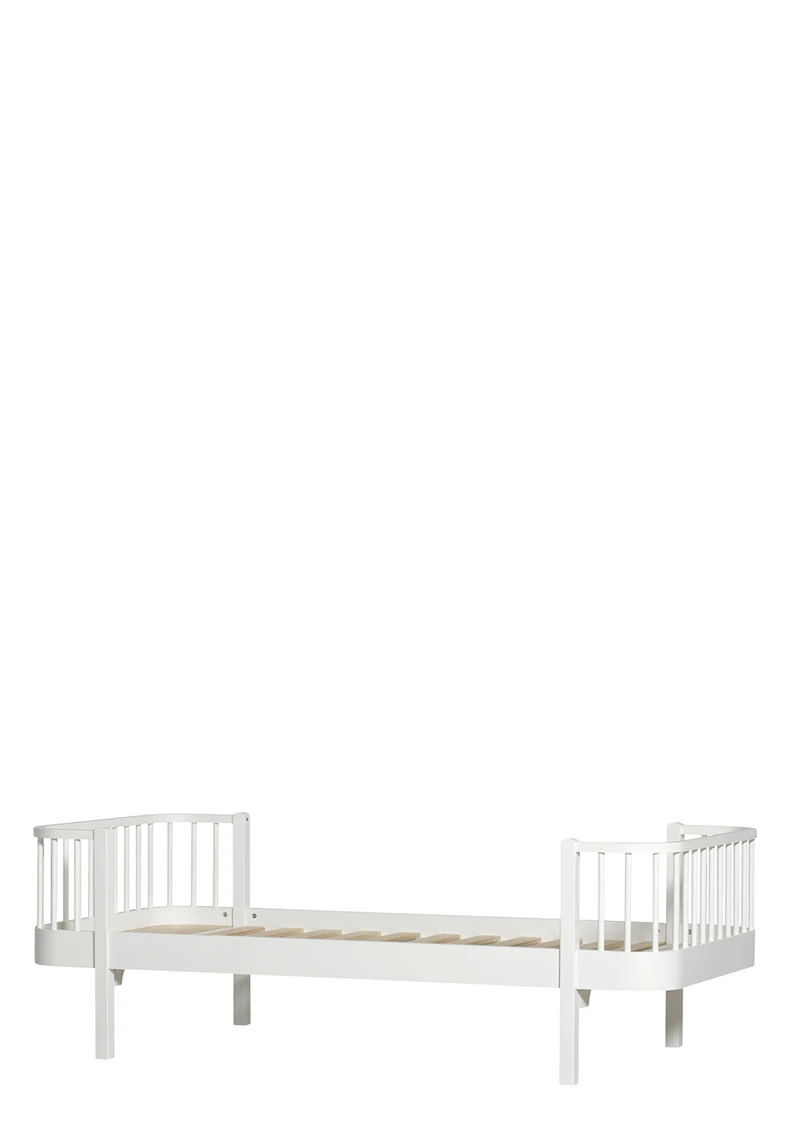 Einzelbett 'Wood Original' Weiß 200 x 90 cm