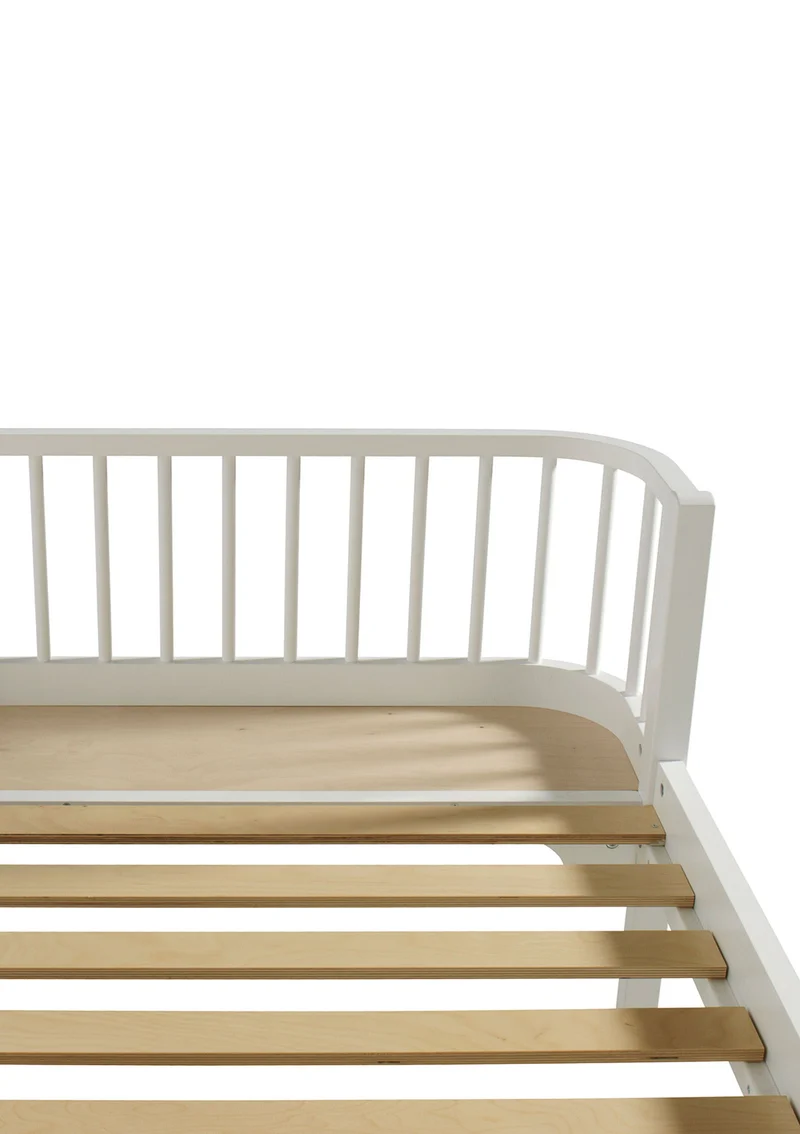 Einzelbett 'Wood Original' Weiß 200 x 90 cm