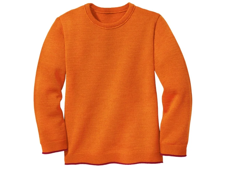 Disana 100% Wolle Strickpullover orange 86/92