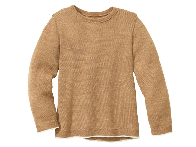 Disana 100% Wolle Strickpullover karamell 86/92