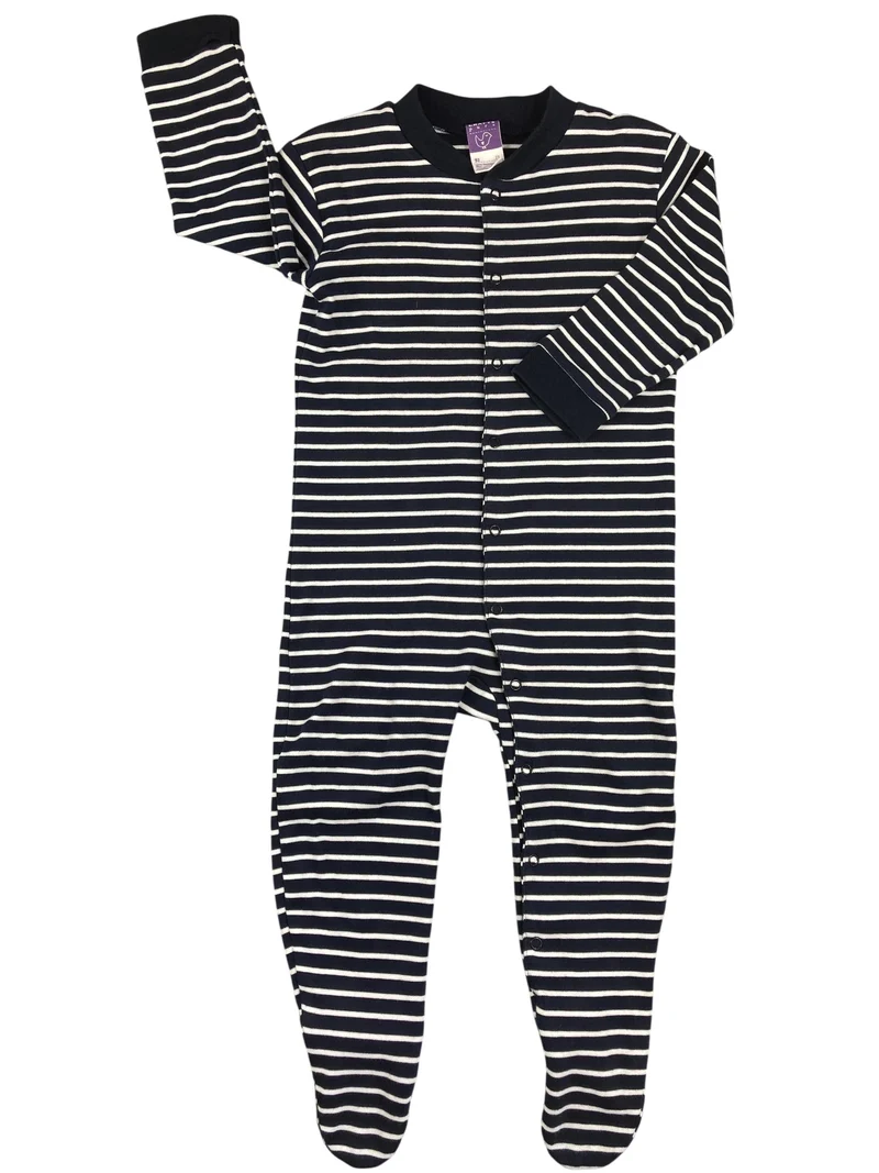 Living crafts Baby Schlafoverall mit Füßen 92 | 2yrs
